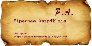 Pipernea Aszpázia névjegykártya